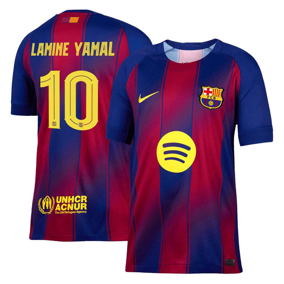 LAMINE YAMAL #10 Barcelona Thuisshirt 2025/26 - UCL