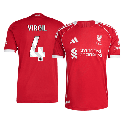 VIRGIL #4 Liverpool Thuisshirt 2025/26 Spelersversie