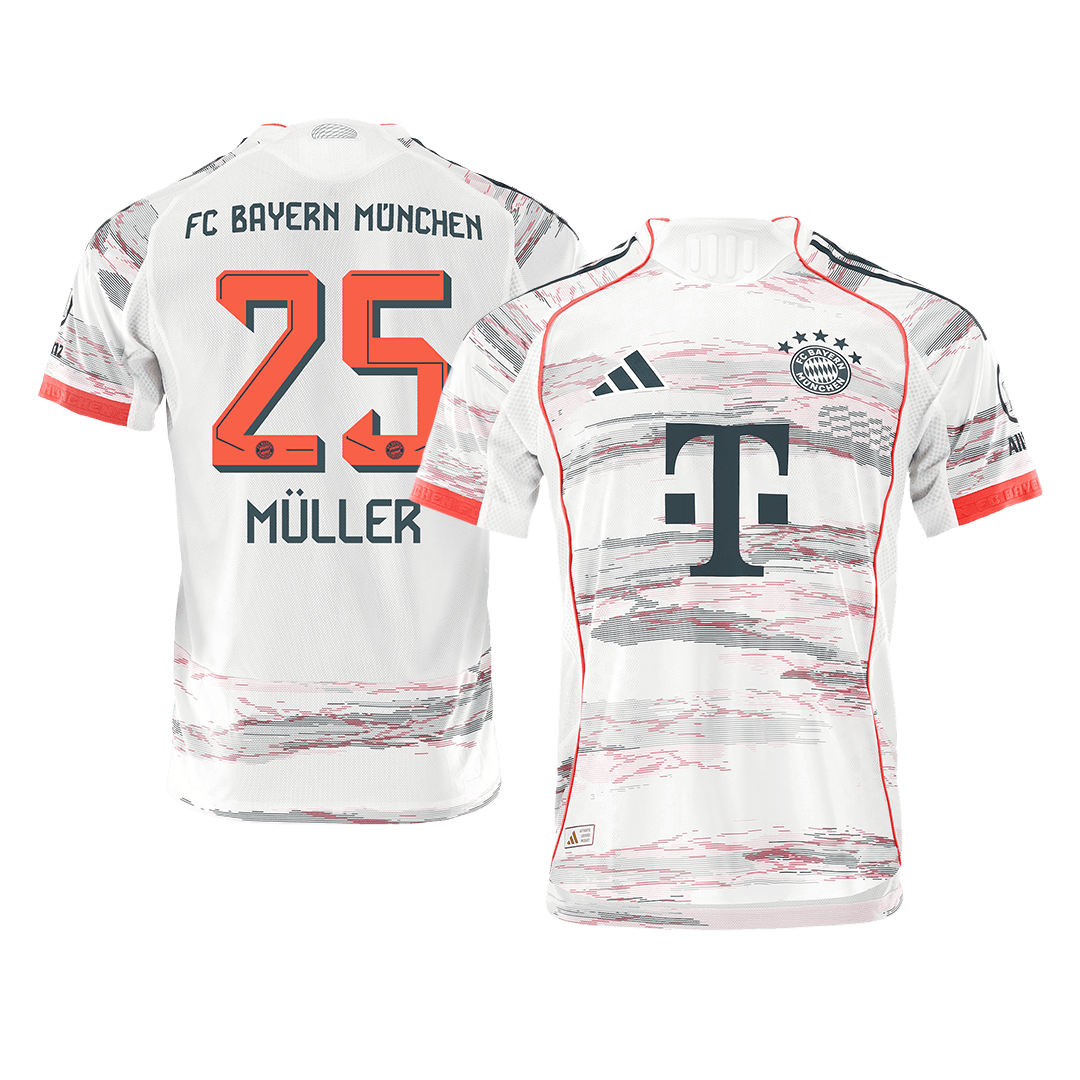 MÜLLER #25 Bayern München Uitshirt 2025/26 Spelersversie