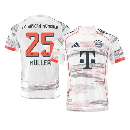 MÜLLER #25 Bayern München Uitshirt 2025/26 Spelersversie