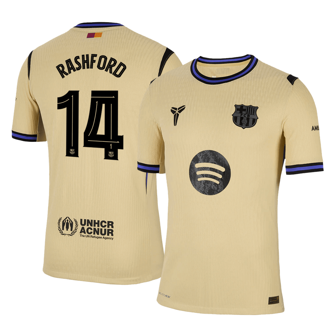 RASHFORD #14 Barcelona Uitshirt 2025/26 Spelersversie - UCL